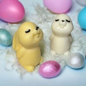 Easter Bunny Candles Multicolored